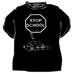 Triko Stop school černá-poslední kus!