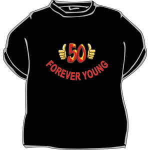 Triko Forever young 50 černá