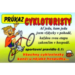 Cedulka Cykloturista