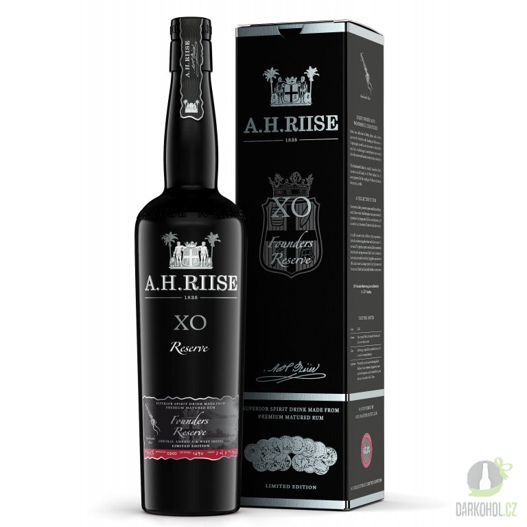 Alkohol - A. H. Riise XO Founders Reserve 45,1% 0,7l (krabice)