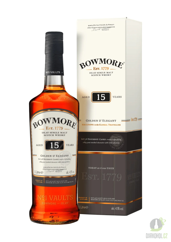 Alkohol - Bowmore 15yo 40% 1l