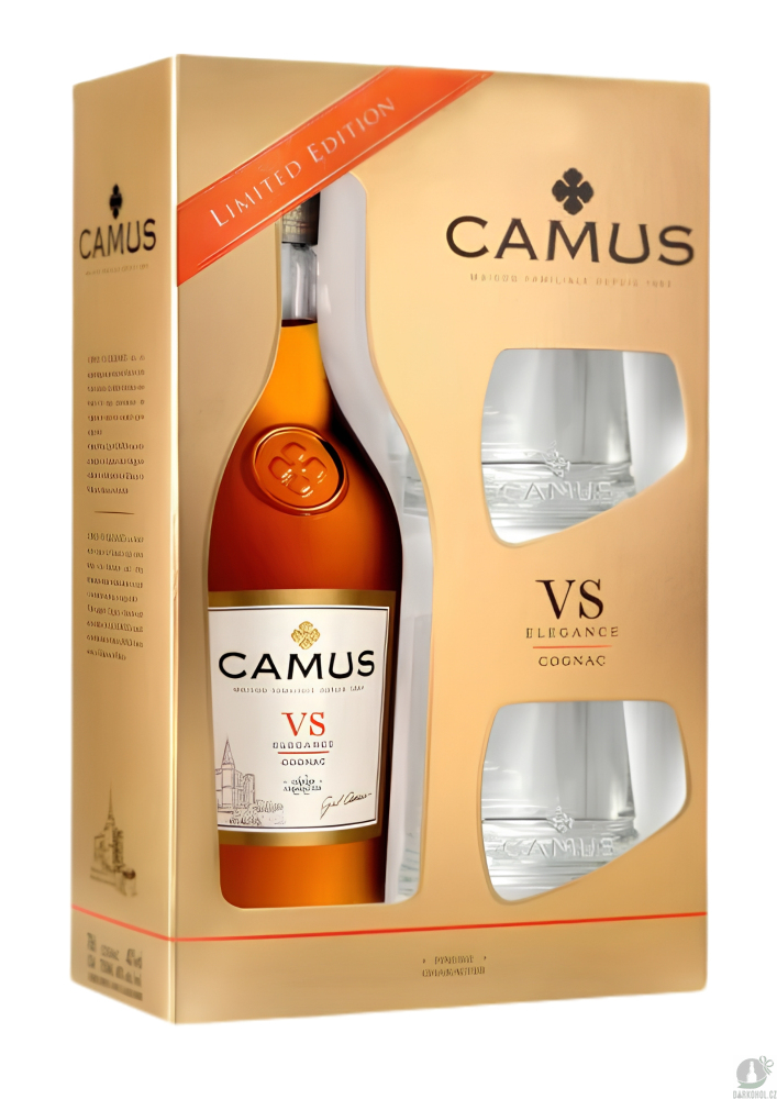 Alkohol - Camus VS Cognac 40% 0,7 l + 2 skleničky
