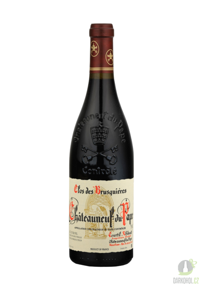 Víno - Clos des Brusquières Châteauneuf-du-Pape Rouge 2022 15% 0,75l