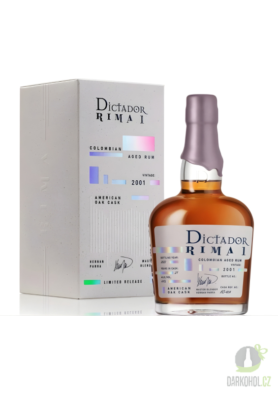 Alkohol - Dictador Rima American Oak 2001 21yo 44% 0,7l