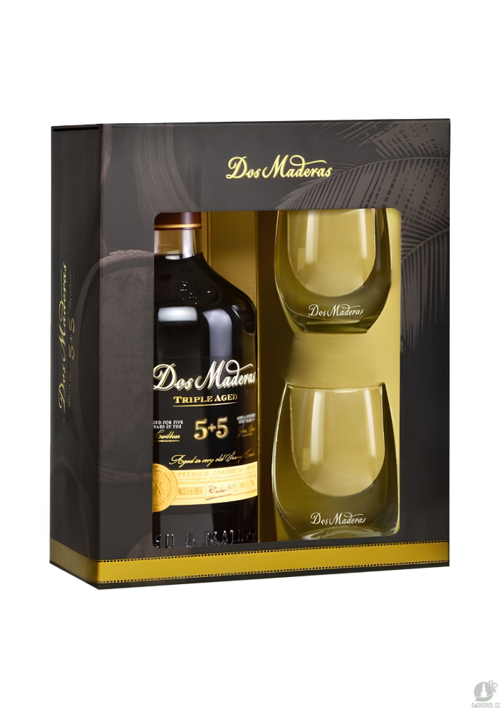 Alkohol - Dos Maderas 5+5 PX 40% 0,7l + 2 skleničky