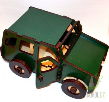 Dárky - Dřevěné auto Velké Nejedlý zelené