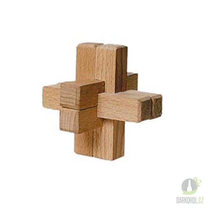 IMPORT - Dřevěný hlavolam - Kříž