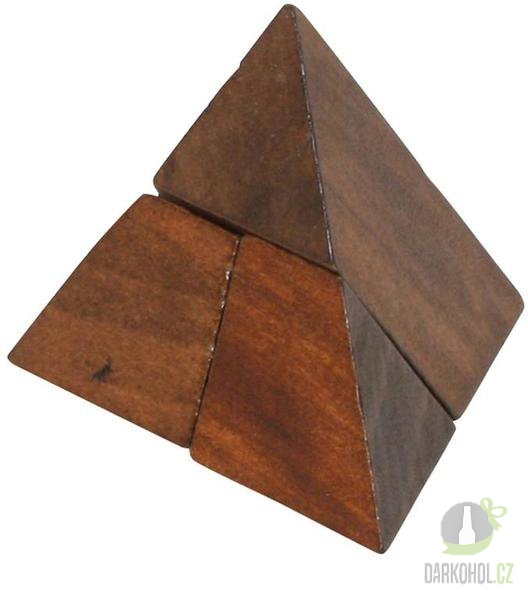 IMPORT - Dřevěný hlavolam - Pyramida
