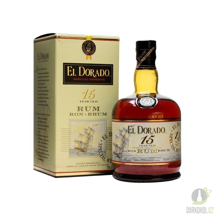 IMPORT - El Dorado rum 15Y 43% 0,7 l