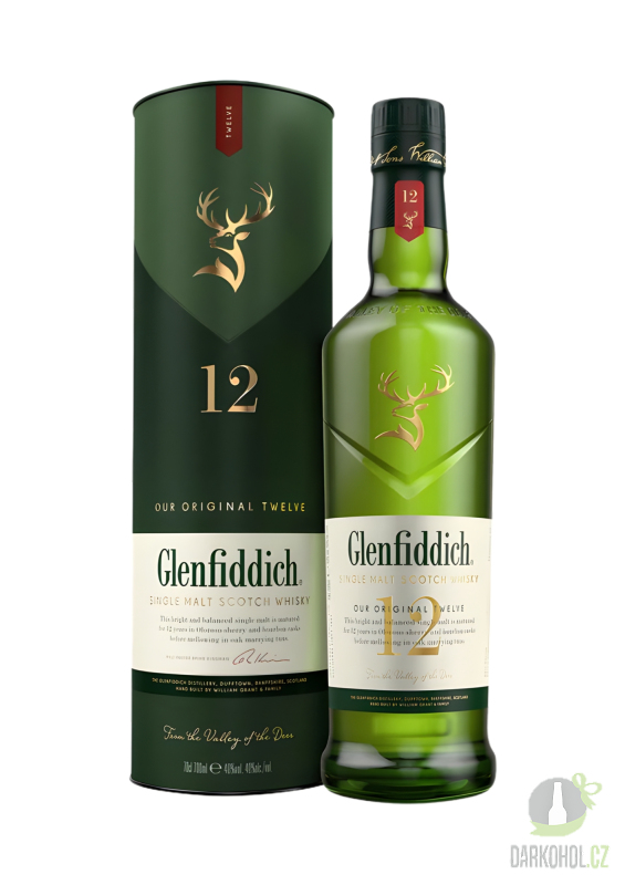 Alkohol - Glenfiddich 12yo Single Malt 40% 0,7l