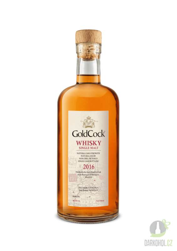 Alkohol - Gold Cock Single Malt 2016 60,8% 0,7l