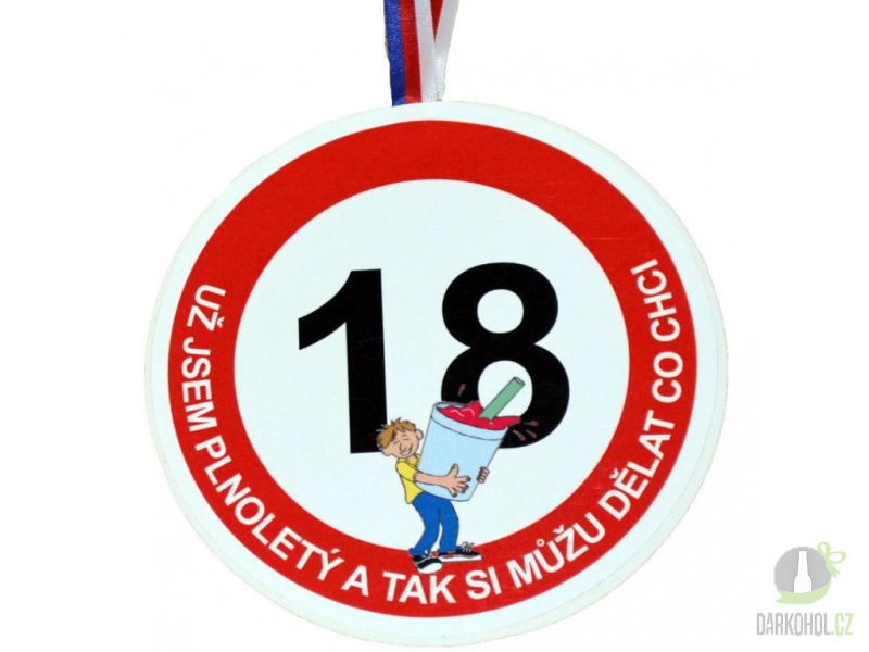 Dárky - Medaile Trikolora 18 Už jsem plnoletý a tak si můžu dělat co chci