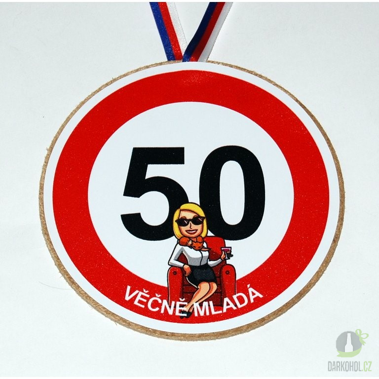 Dárky - Medaile 50 let - Věčně mladá