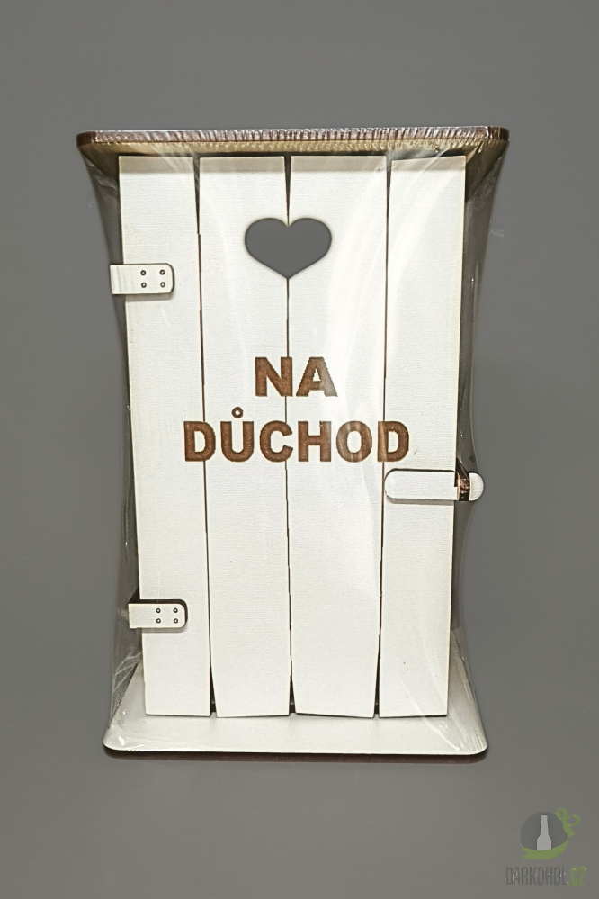 Výprodej - poslední kusy - Pokladnička Záchod Bílá Na důchod