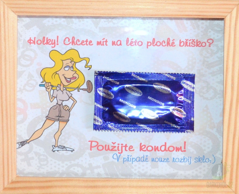 Dárky - Rámeček malý - Použijte kondom