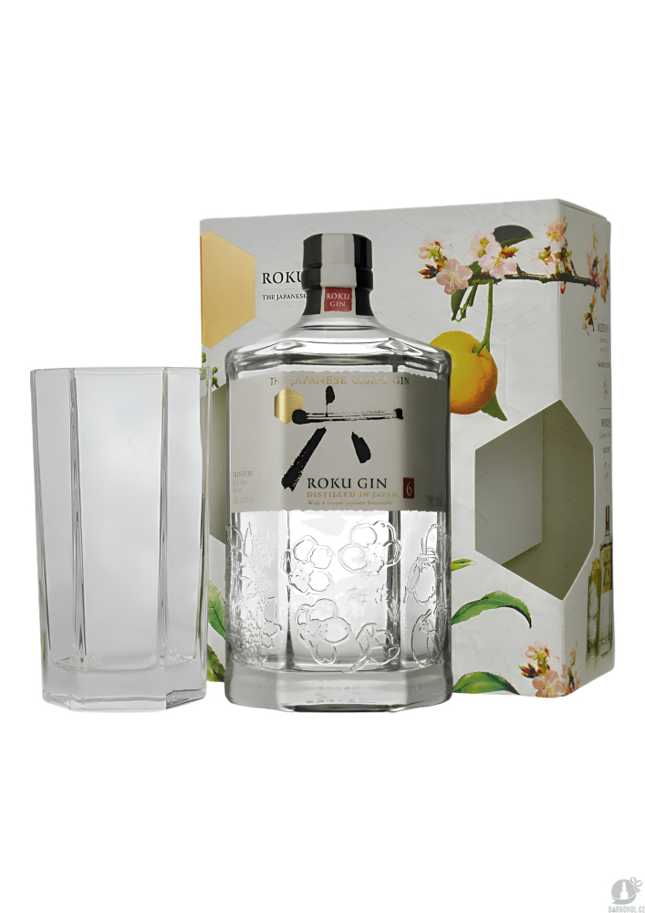 Alkohol - Suntory Roku Gin 43% 0,7 l + sklenička