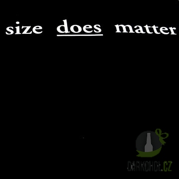 Dárky - Triko Size does matter XL černá
