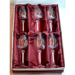 Souprava sklenice pískované Gala víno 150ml 6ks