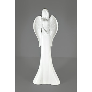 Anděl bílý chládek 35 cm