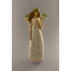 Anděl s křídly z lístků 24cm