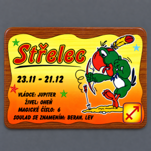 Cedulka Střelec