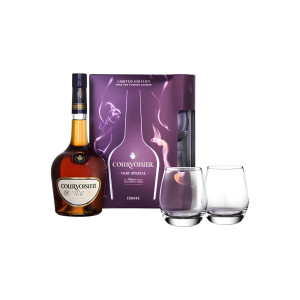 Courvoisier VS 40% 0,7l + 2 skleničky