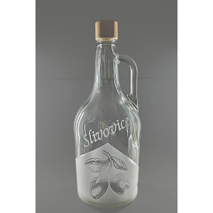Demižon pískovaný Slivovice 1,75l