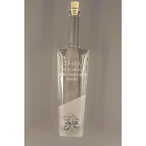 Pískovaná láhev Axel - 18 let