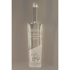 Pískovaná láhev Axel - 50 let