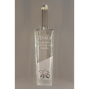 Pískovaná láhev Axel - 70 let