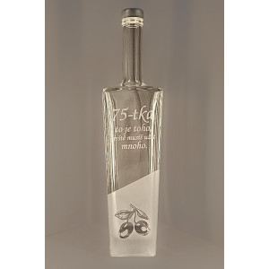 Pískovaná láhev Axel - 75 let