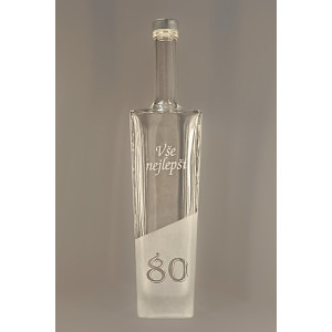 Pískovaná láhev Axel - 80 let
