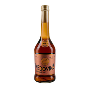 Křivoklátské včelařství Medovina Ořechová 18% 0,5 l