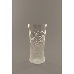 Pískovaný panák - 18 let (balónky)