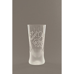 Pískovaný panák - 40 let (balónky)