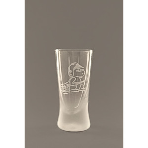 Pískovaný panák - Hasič