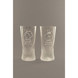 Pískované panáky - Vilík a Mája