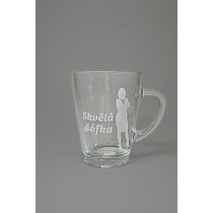 Pískovaný hrnek „Skvělá šéfka“