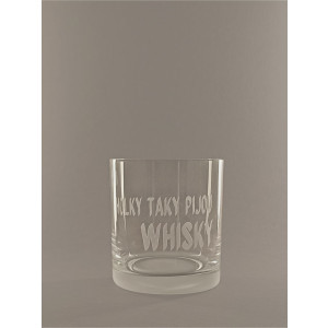 Pískovaný panák na whisky - Holky taky pijou whisky