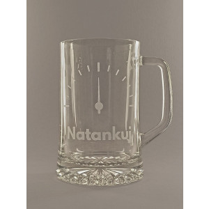 Pískovaný půllitr s uchem Natankuj