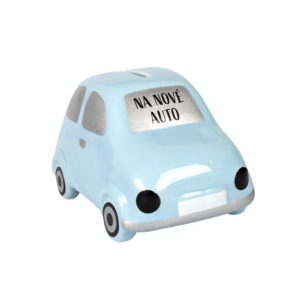 Pokladnička tvar Na nové auto