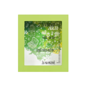 Pokladnička v rámečku Jsi v balíku