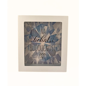 Pokladnička v rámečku Na Bohatší budoucnost