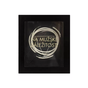 Pokladnička v rámečku Na mužské záležitosti