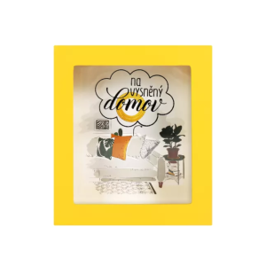 Pokladnička v rámečku Na vysněný domov