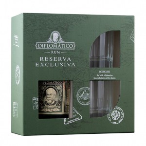 Diplomatico Reserva Exclusiva 12yo 40% 0,7l + sklenička