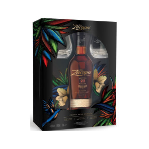 Zacapa Centenario No. 23 Sistema Solera Gran Reserva Rum 40% 0,7l + 2 skleničky