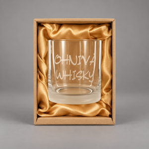 Pískovaný panák - Ohnivá whisky