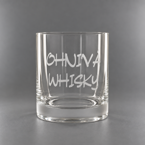Pískovaný panák - Ohnivá whisky