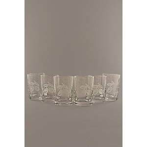 Pískovaná sada panáků - Švestky